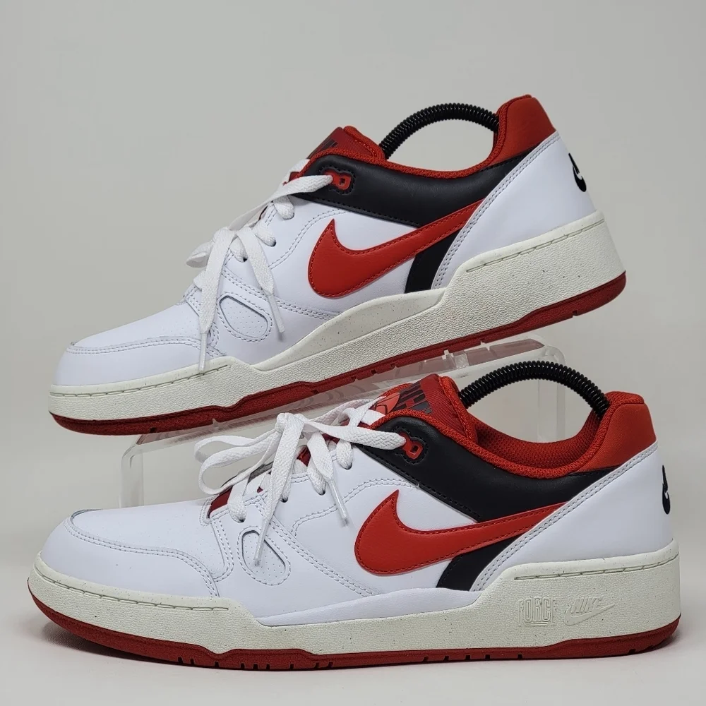 Nike White and Red Sneakers - size 14